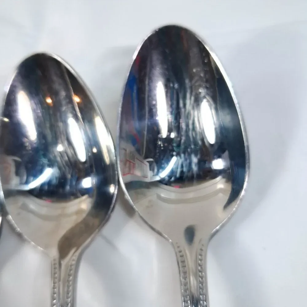 Waterford Somerset SET 4‎ Place Oval Soup Spoon PLS 5P-5 Stainless Vintage